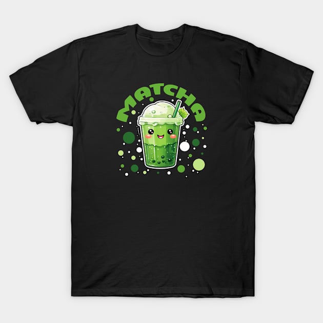 Matcha Bobble Boba Tea T-Shirt by Edgi